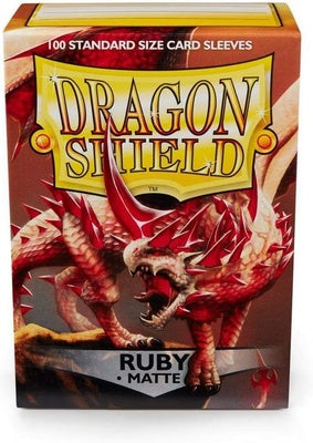 DRAGON SHIELD - 100 MATTE STANDARD SIZE - RUBY