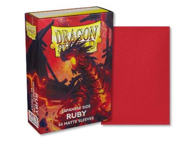 DECK PROTECTOR DRAGON SHIELD MISURA JAPANESE RUBY DUAL (60)