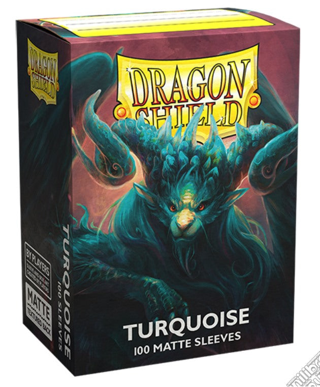 DECK PROTECTOR DRAGON SHIELD STANDARD TURQUOISE MATTE (100)