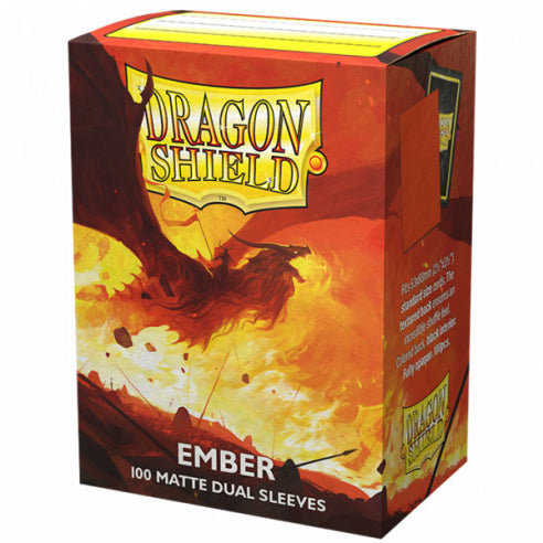 DECK PROTECTOR DRAGON SHIELD STANDARD EMBER MATTE DUAL (100)