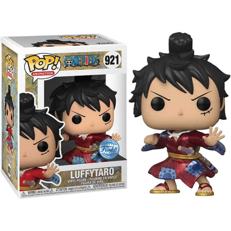 ACTION FIGURE FUNKO POP ONE PIECE LUFFYTARO METALLIC 921 9 CM