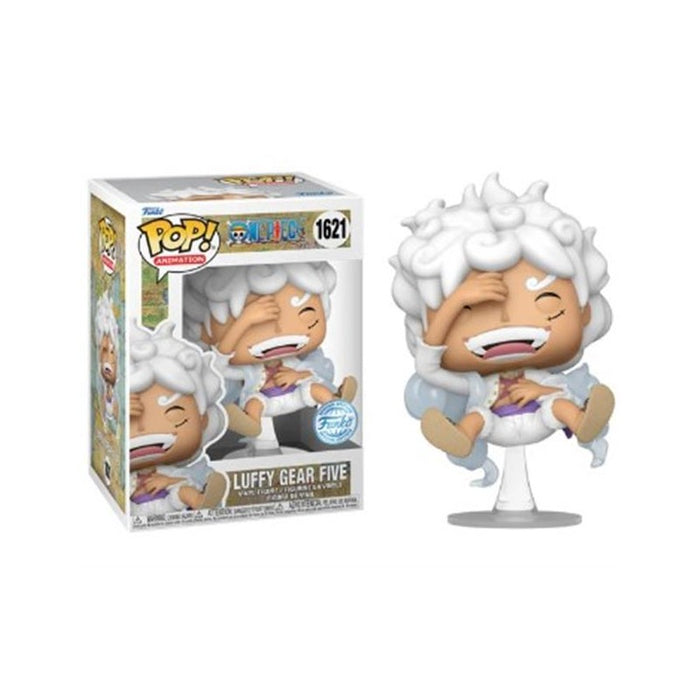 ACTION FIGURE VINYL FUNKO POP 1621 ONE PIECE LUFFY GEAR FIVE LAUGHING 9 CM