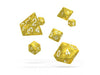 DADI OAKIE DOAKIE  RPG SET MARBLE YELLOW 7PZ