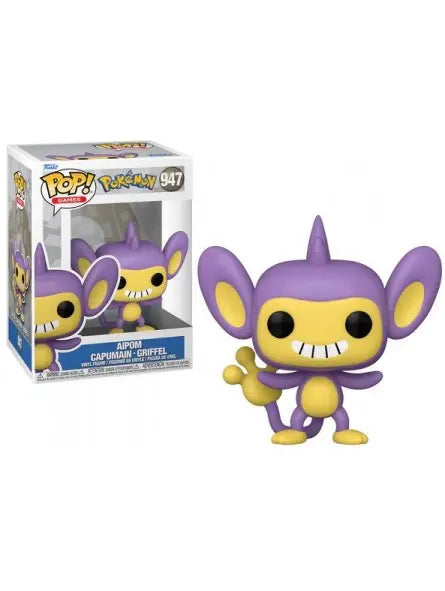 ACTION FIGURE FUNKO POP AIPOM CAPUMAN GRIFFEL 947 POKEMON 9CM