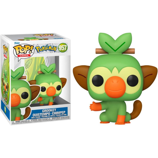 ACTION FIGURE FUNKO POP GROOKEY OUISTEMPO CHIMPEP 957 POKEMON 9CM