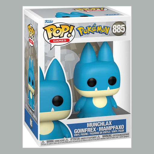 ACTION FIGURE FUNKO POP MUNCHLAX GOINFREX MAMPFAXO 885 POKEMON 9CM