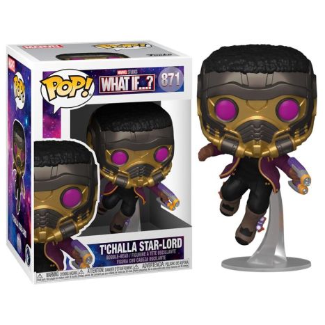 ACTION FIGURE FUNKO POP  MARVEL TCHALLA STAR-LORD 871 9CM