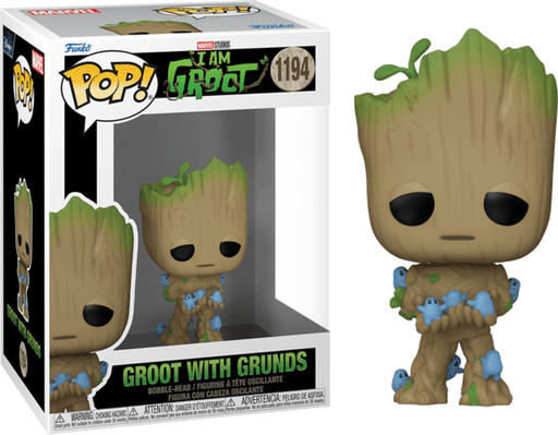 ACTION FIGURE FUNKO POP MARVEL GROOT WITH GRUNDS 1194 9CM