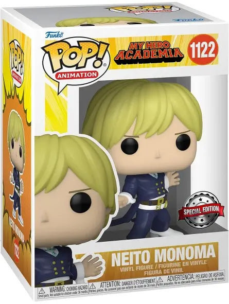 ACTION FIGURE FUNKO POP MY HERO ACADEMIA NEITO MONOMA 1122 9CM