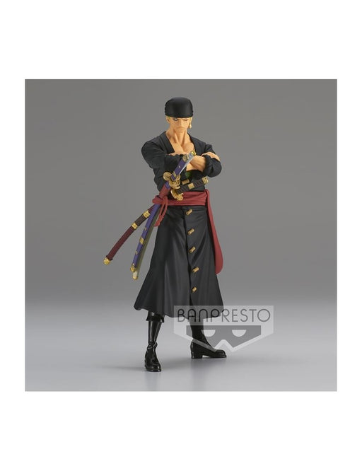 BANPRESTO DXF ONE PIECE THE GRANDLINE MEN RORONOA ZORO 17 CM