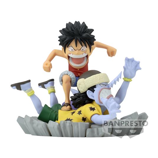 BANPRESTO WORLD COLLECTABLE FIGURE LOG STORIES - MONKEY. D. LUFFY VS ARLONG 7 CM