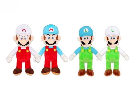 PELUCHE SUPER MARIO E LUIGI FUOCO/GHIACCIO 25CM (ASSORTITO)