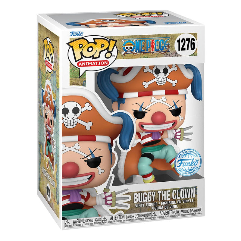 ACTION FIGURE FUNKO POP ONE PIECE BUGGY THE CLOWN 1276 LIMITED EDITION 9 CM