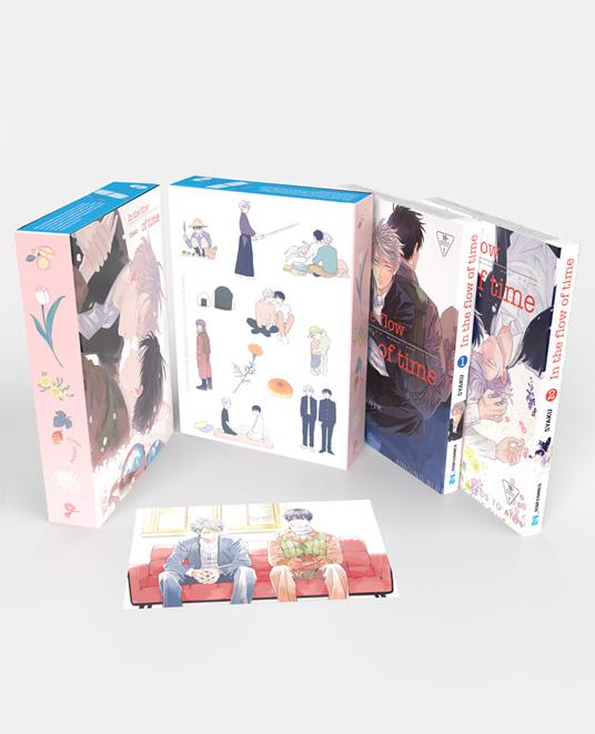 IN THE FLOW OF TIME BOX  QUEER 50 CONTIENE DUE VOLUMI DELLA MINISERIE E UNA CART