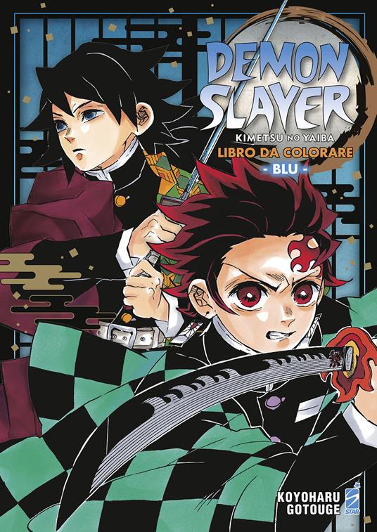 DEMON SLAYER KIMETSU NO YAIBA LIBRO DA COLORARE BLU 2