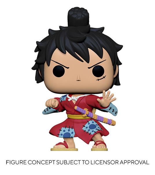 ACTION FIGURE FUNKO POP  921 ONE PIECE LUFFY IN KIMONO 9 CM