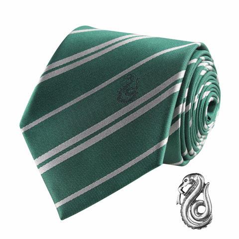 CRAVATTA CON SPILLA HARRY POTTER  LOGO SERPEVERDE