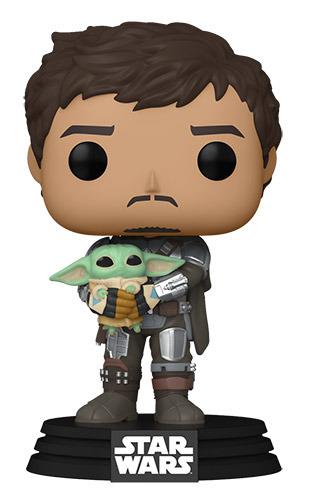ACTION FIGURE FUNKO POP THE MANDALORIAN WITH GROGU 461 9 CM