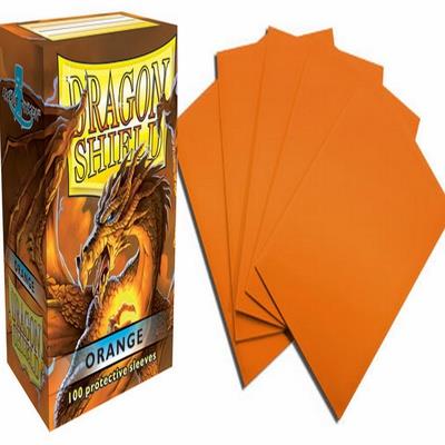 DECK PROTECTOR DRAGON SHIELD MISURA STANDARD (100)  ARANCIONE