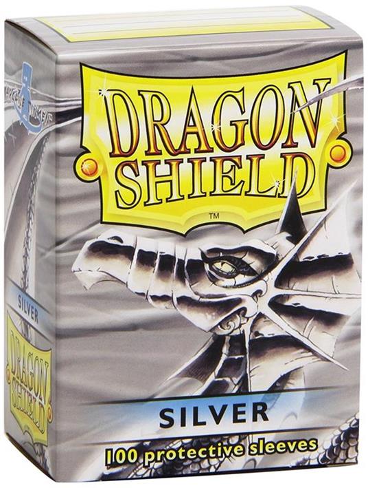 DECK PROTECTOR DRAGON SHIELD MISURA STANDARD (100)  ARGENTO