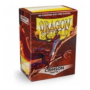 DECK PROTECTOR DRAGON SHIELD STANDARD CRIMSON MATTE (100)