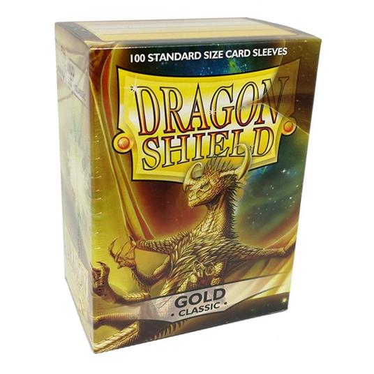 DECK PROTECTOR DRAGON SHIELD MISURA STANDARD (100)  ORO