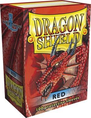 DECK PROTECTOR DRAGON SHIELD MISURA STANDARD (100)  ROSSO