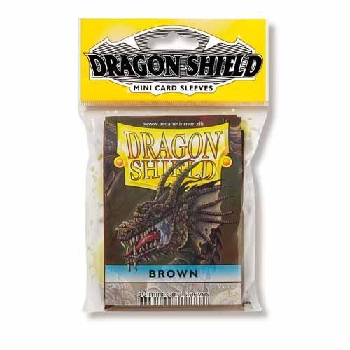 DECK PROTECTOR DRAGON SHIELD MISURA STANDARD (50)  MARRONE