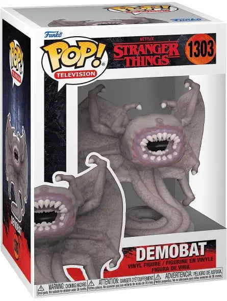 ACTION FIGURE FUNKO POP 1303 DEMOBAT  STRANGER THINGS 9 CM