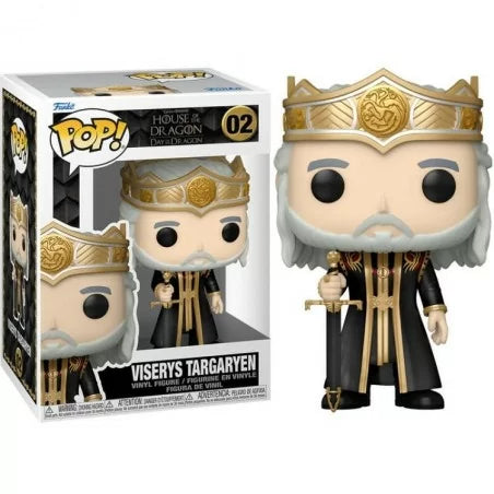 ACTION FIGURE FUNKO POP HOUSE OF THE DRAGON VISERYS TARGARYEN 02 9 CM