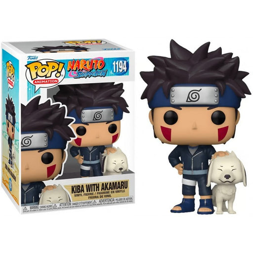 ACTION FIGURE FUNKO POP NARUTO KIBA W/AKAMARU 1194 9 CM