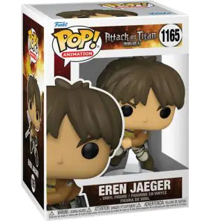 ACTION FIGURE FUNKO POP L'ATTACCO DEI GIGANTI  1165 EREN JAEGER 9 CM