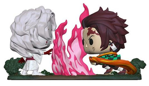 ACTION FIGURE FUNKO POP  DEMON SLAYER  TANJIRO VS RUI 9 CM