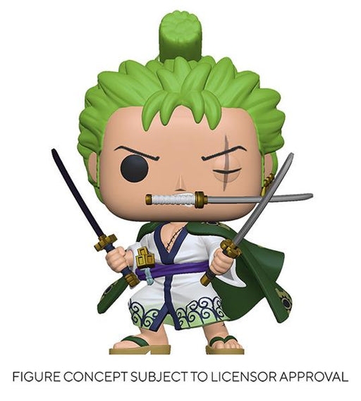 ACTION FIGURE FUNKO POP  ONE PIECE  RORONOA ZORO WANO 923 9 CM