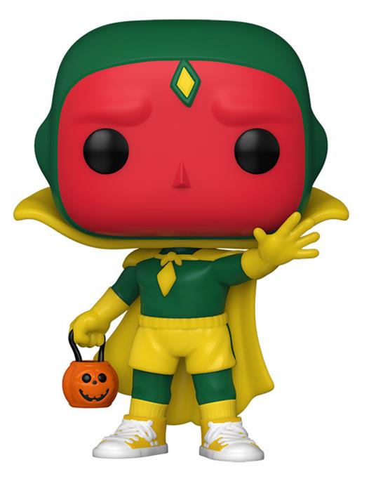 ACTION FIGURE FUNKO POP WANDAVISION  VISIONE AD HALLOWEEN 9 CM