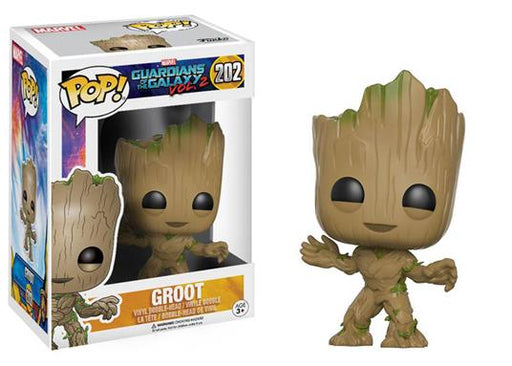 ACTION FIGURE FUNKO POP 202 GUARDIANS OF THE GALAXY 2   GROOT GIOVANE 9 CM